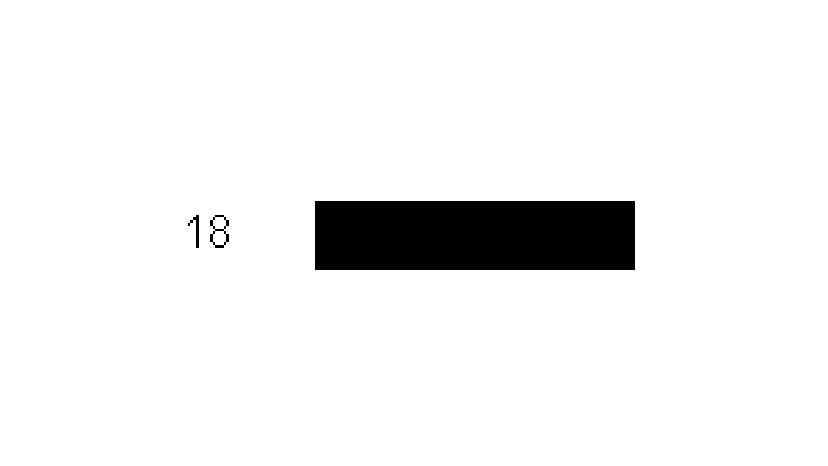 Chromosome 18 in the Borland Genetics HIR Mapper, shown as an unmapped black rectangle
